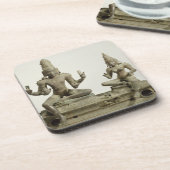 Somaskanda, Chola, Tamil Nadu (brons) Drankjes Onderzetter (Linkerzijde)