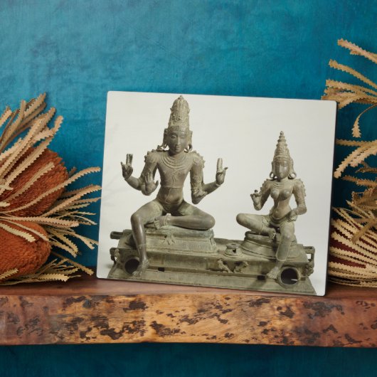 Somaskanda, Chola, Tamil Nadu (brons) Fotoplaat (Zijkant)