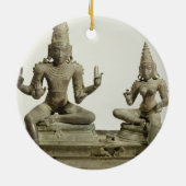 Somaskanda, Chola, Tamil Nadu (brons) Keramisch Ornament (Achterkant)