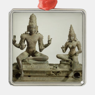 Somaskanda, Chola, Tamil Nadu (brons) Metalen Ornament