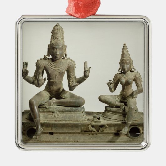 Somaskanda, Chola, Tamil Nadu (brons) Metalen Ornament (Voorkant)