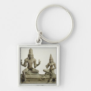 Somaskanda, Chola, Tamil Nadu (brons) Sleutelhanger