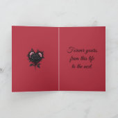 Somber Beauty Of Gothic Roses Kaart (Binnen)