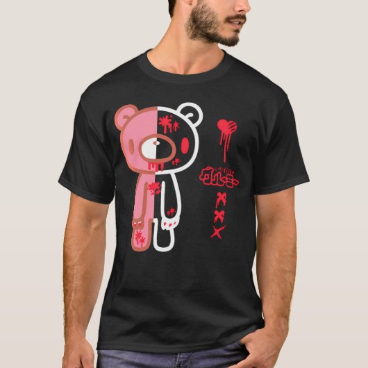 somber Beer half dood enigmatische fantasy gamer a T-shirt (Voorkant)