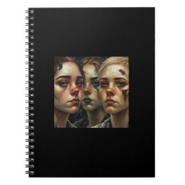 Somber Faces – AI Art Notebook Notitieboek