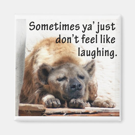 Somber Hyena Magneet (Voorkant)