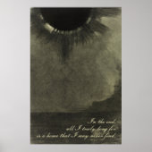 Somber Odilon Redon Ink 1880 - The Walleye Poster (Voorkant)
