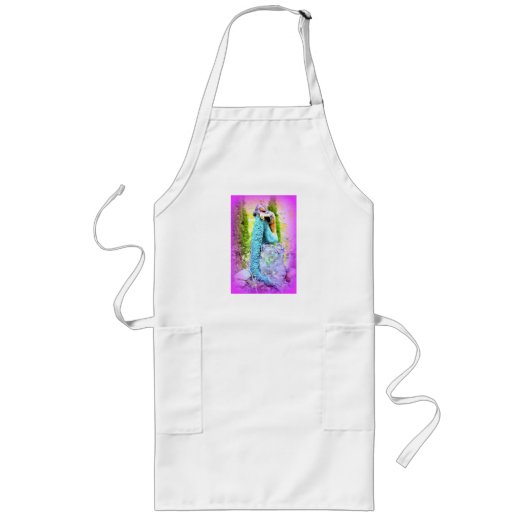 sombere apron lang schort (Voorkant)