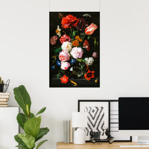 Sombere Donkere Bloemige Botanische Fijne Kunstpri Poster