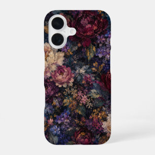 Sombere gotische botanische Impressionistische Blo iPhone 16 Hoesje