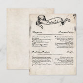 Sombere gotische details kaart (Voorkant / Achterkant)