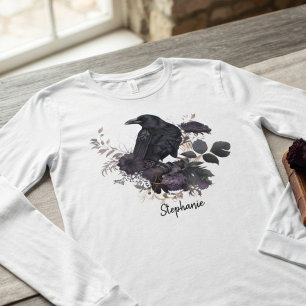 Sombere Gotische Raaf Donkere Academie Tri-Blend Shirt