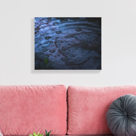 Sombere nacht canvas afdruk (Insitu (Woonkamer))