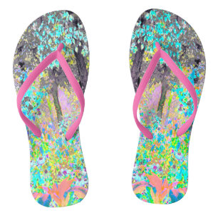 Sombere Paarse Morgen Zonsopgang in Mijn Rubio Tui Teenslippers