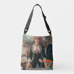 Sombere Parijse Barman Manet Een bar in de Folies- Crossbody Tas
