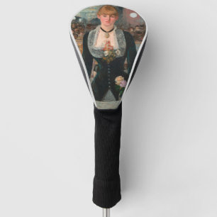Sombere Parijse Barman Manet Een bar in de Folies- Golfheadcover