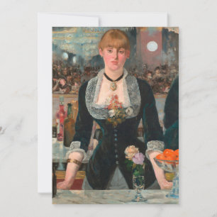 Sombere Parijse Barman Manet Een bar in de Folies- Kaart