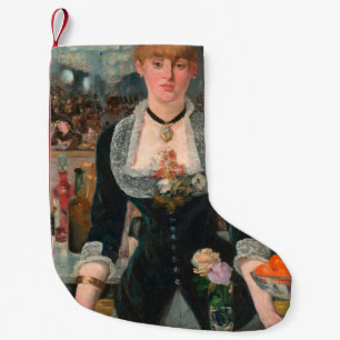 Sombere Parijse Barman Manet Een bar in de Folies- Kleine Kerstsok