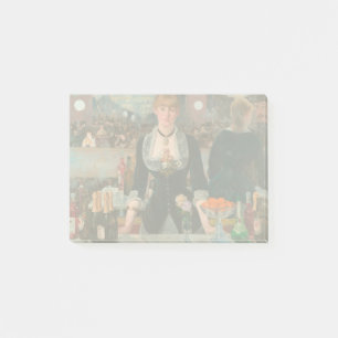 Sombere Parijse Barman Manet Een bar in de Folies- Post-it® Notes