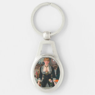Sombere Parijse Barman Manet Een bar in de Folies- Sleutelhanger
