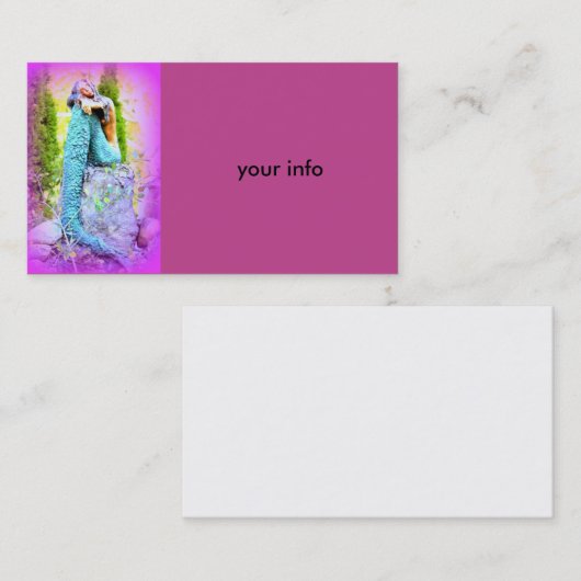 sombere visitekaartje (Voorkant / Achterkant)