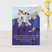 Sombrero Afstuderen Kaart (Gele Bloem)