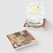 Sombrero Cart Stone Onderzetter (Zijkant)