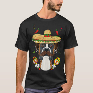 Sombrero Dog I Cinco De Mayo Boer T-shirt