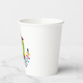 Sombrero draagt Cactus met Maracas Papieren Bekers (Links)