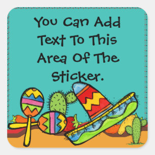 Sombrero en Maracas Custom Stickers