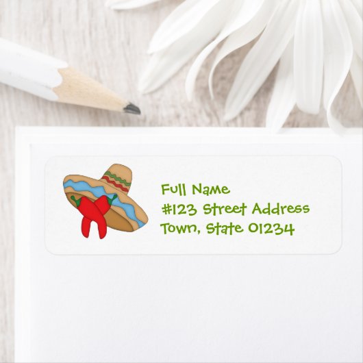 Sombrero en Peppers Mailing Labels (Insitu)