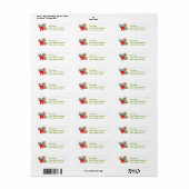 Sombrero en Peppers Mailing Labels (Full Sheet)