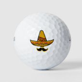 Sombrero en snor golfballen (Voorkant)