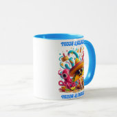 Sombrero en zonnebril taco's en margarita's mok (Voorkant rechts)