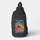 Sombrero en zonnebril taco's en margarita's sling bag (Voorkant)