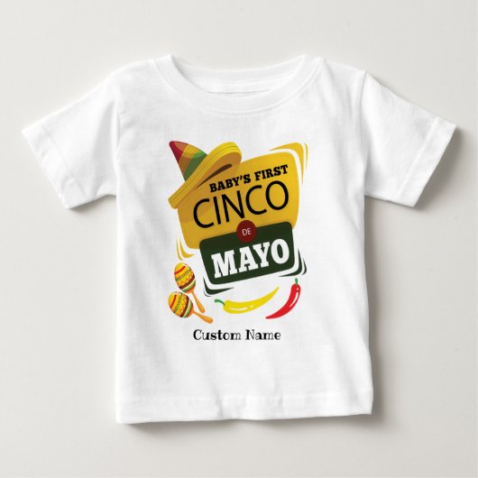Sombrero Fiesta Baby's eerste Cinco de Mayo (Voorkant)