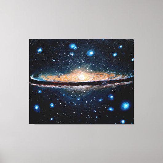 Sombrero galaxy canvas afdruk (Voorkant)