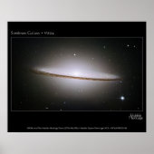 Sombrero Galaxy, de grootste Hubble mozaïeken ooit Poster (Voorkant)