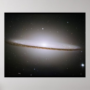 Sombrero Galaxy Hubble Telescope Afbeelding Poster