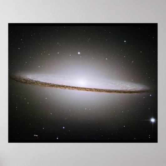 Sombrero Galaxy Hubble Telescope Afbeelding Poster (Voorkant)