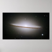 Sombrero Galaxy (Hubble Telescope) Poster (Voorkant)
