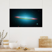 Sombrero Galaxy in infrarood licht Poster (Keuken)