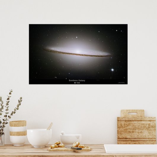 Sombrero Galaxy (M104) poster (Keuken)