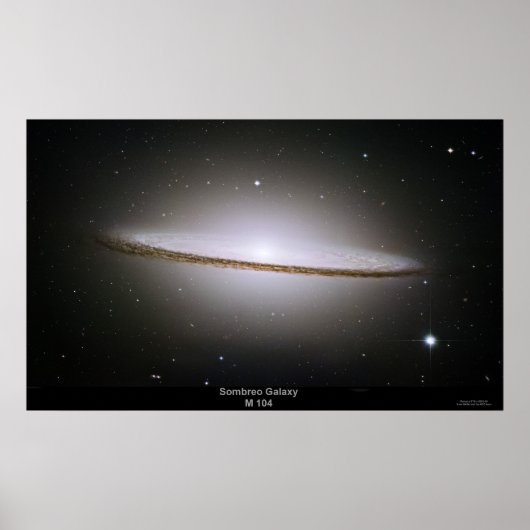 Sombrero Galaxy (M104) poster (Voorkant)