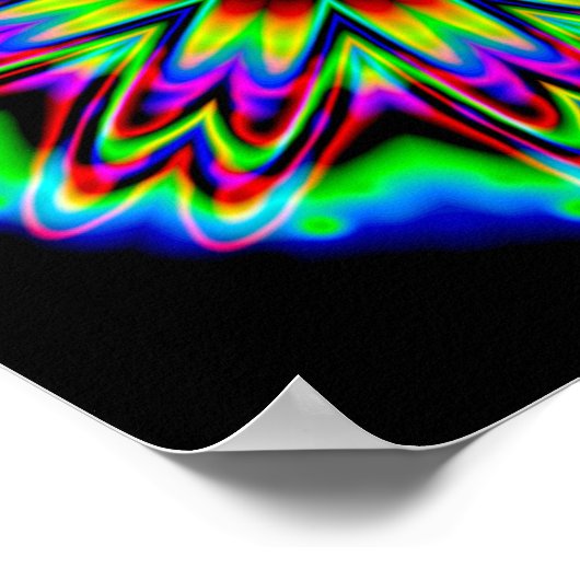 Sombrero Galaxy Mandala Poster (Hoek)