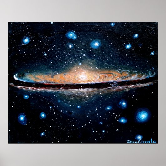 Sombrero galaxy poster (Voorkant)