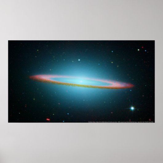 Sombrero Galaxy Poster (Voorkant)