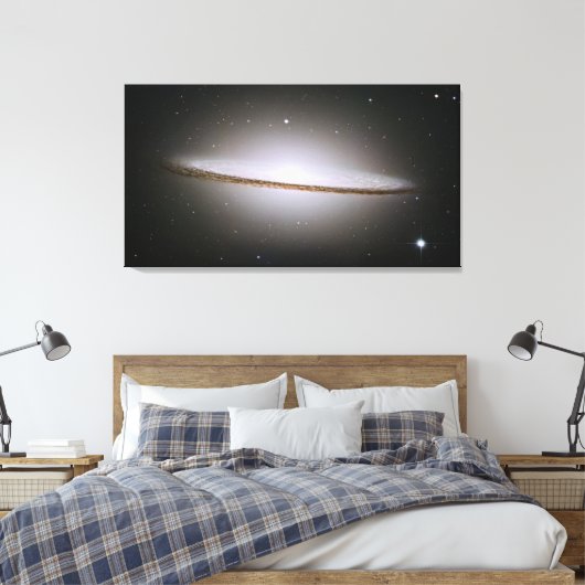 Sombrero Galaxy Wrapped Canvas (Insitu (Slaapkamer))