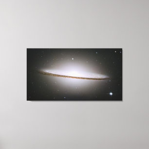 Sombrero Galaxy Wrapped Canvas Afdruk