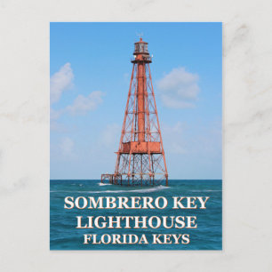 Sombrero Key Lighthouse, Briefkaart van Florida